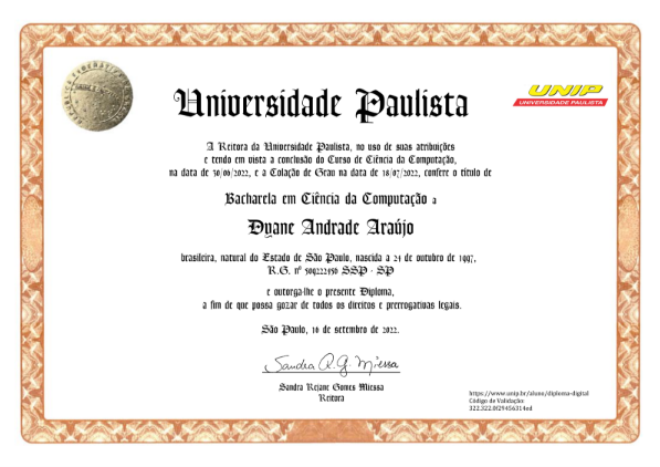 Diploma Ciência da Computação - UNIP